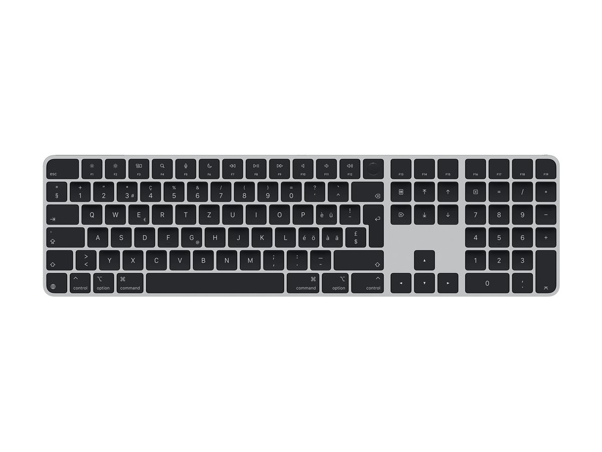 Apple Magic Keyboard mit Touch ID und Ziffernblock, schweiz, schwarz