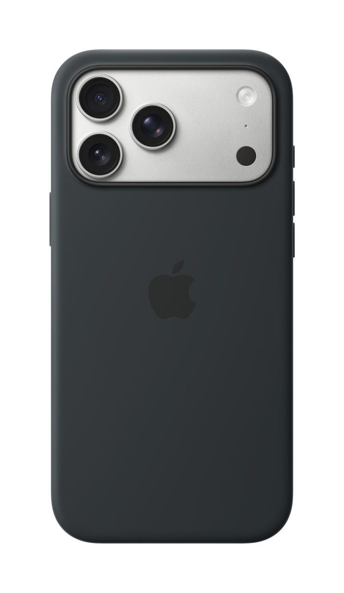 Apple Silikon Case iPhone 17 Pro Max mit MagSafe (schwarz)