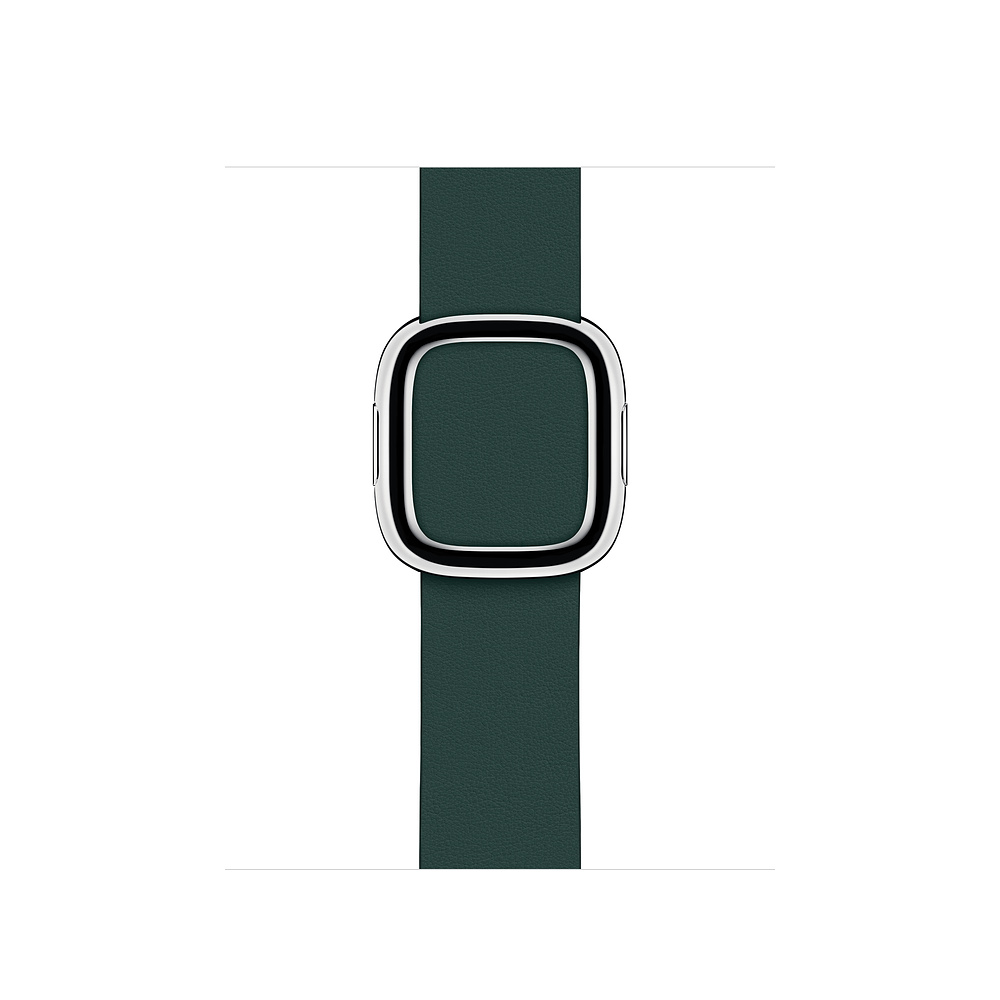 Apple modernes Lederarmband für Watch 40mm waldgrün L
