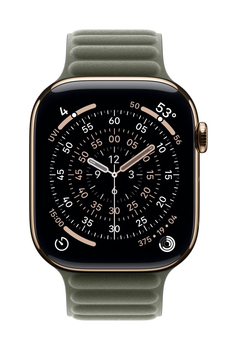 Apple Armband mit Magnetverschluss für Watch 46mm (silbergrau) S/M