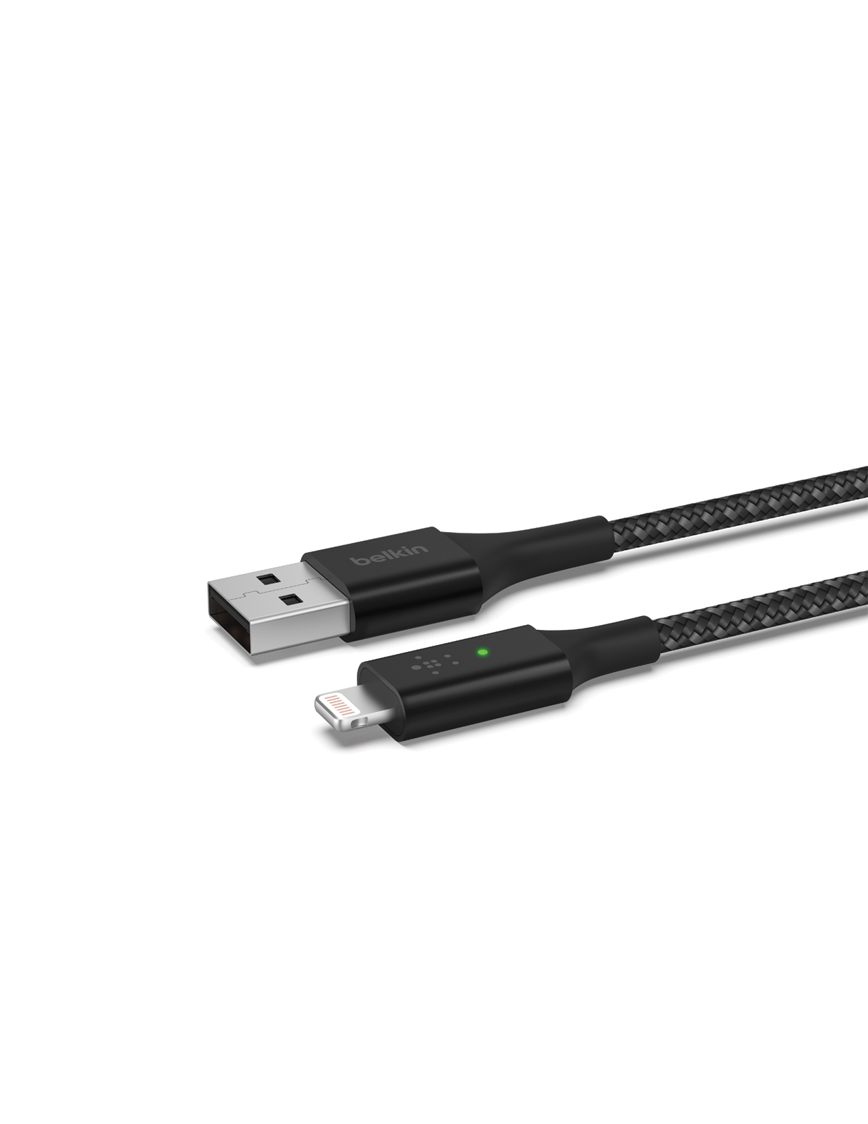Belkin Boost Charge Smart LED Lightning/USB-A Kabel 1.2m - schwarz