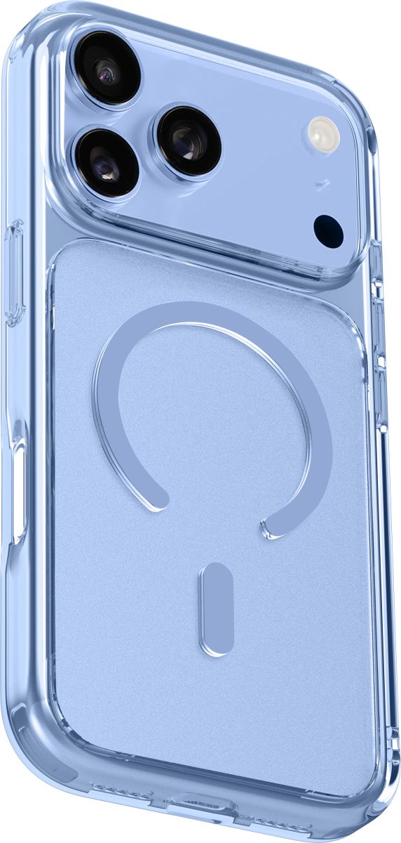 LAUT Crystal Fluro iPhone 18 Pro Max Blue Crystal