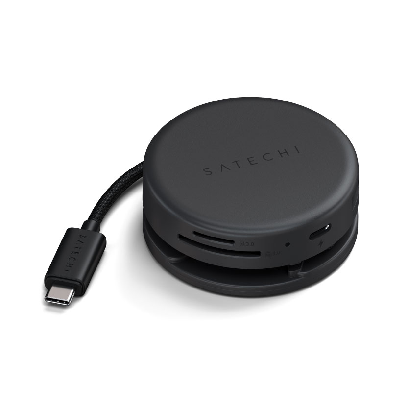 Satechi OntheGo 7-in-1 Multiport Adapter space schwarz