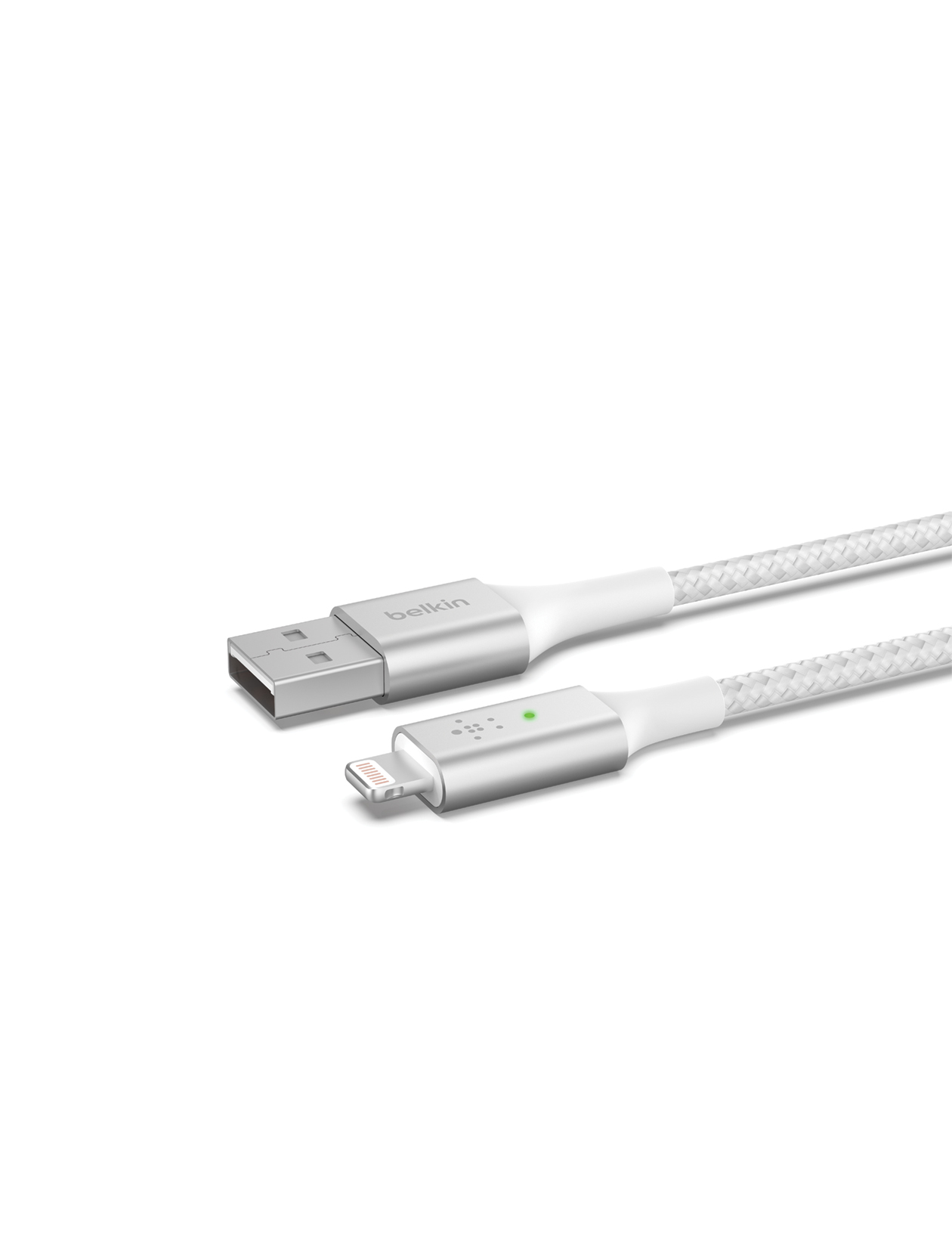 Belkin Boost UP Charge Smart LED Lightning/USB-A Kabel 1.2m weiß