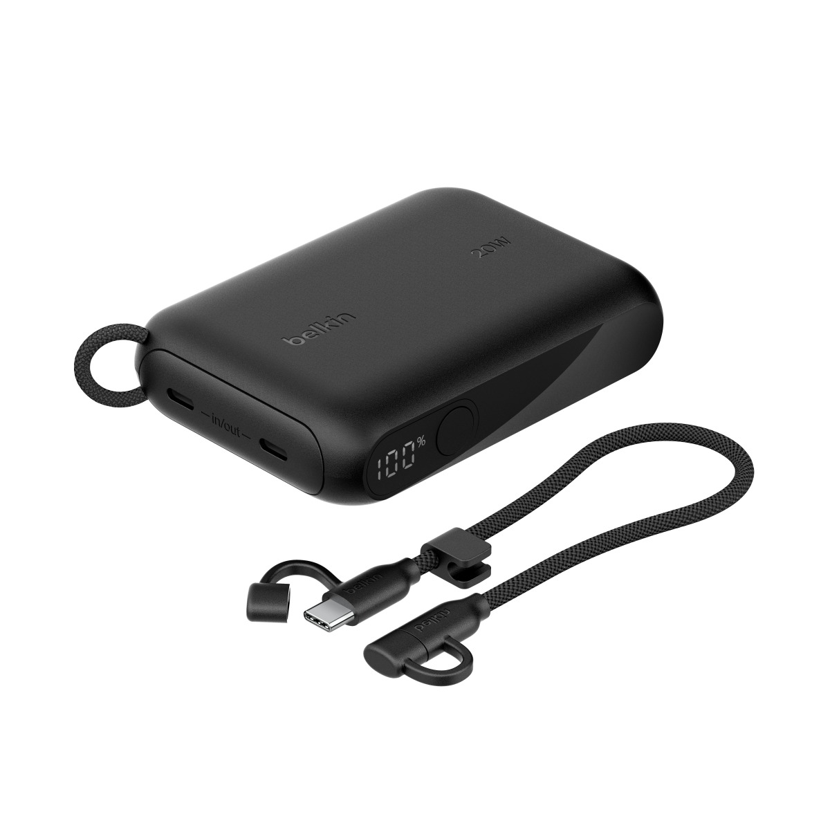 Belkin Boost Charge Powerbank 10K mit Display - schwarz