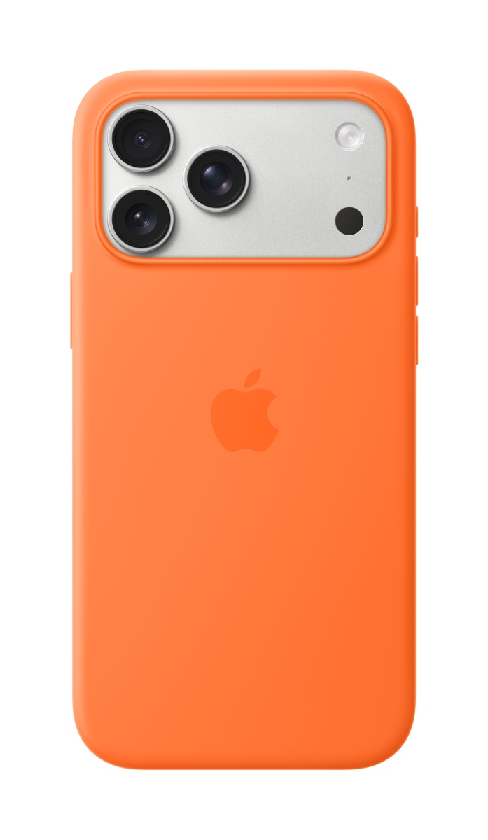 Apple Silikon Case iPhone 17 Pro Max mit MagSafe (orange)