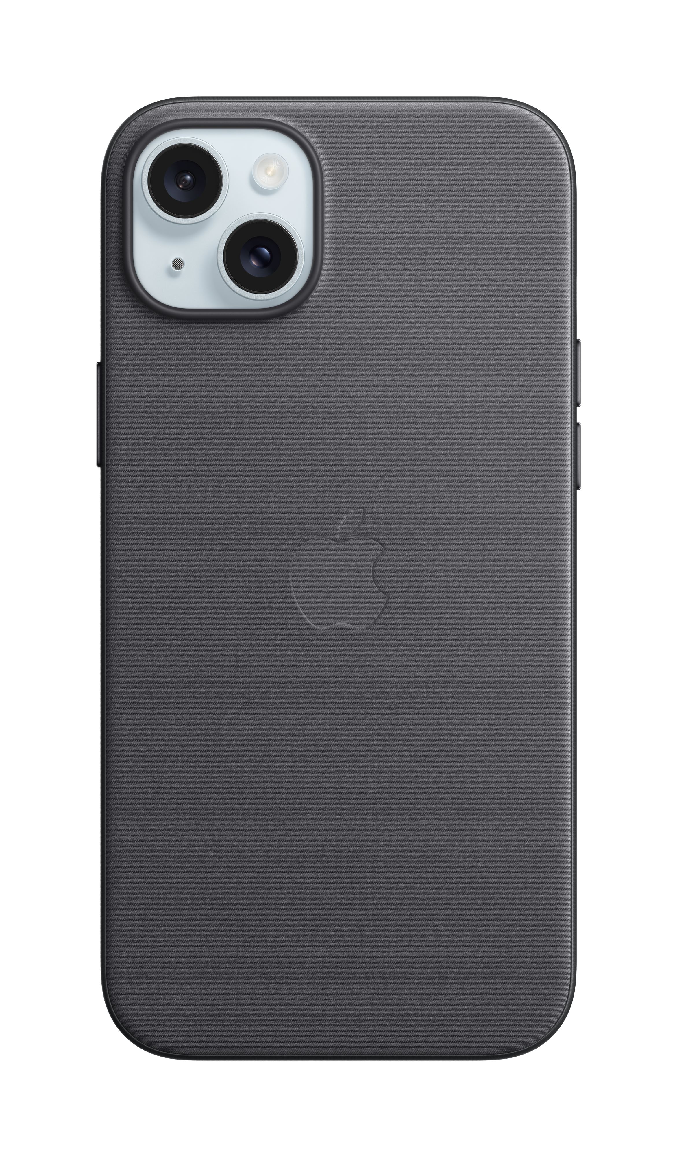 Apple Feingewebe Case iPhone 15 Plus mit MagSafe (schwarz)