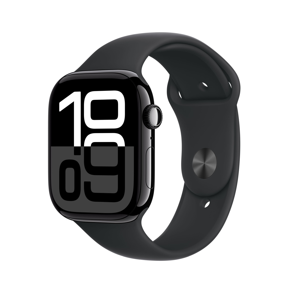 Apple Watch S10 Aluminium Cellular 46mm Diamantschwarz (Sportarmband schwarz)M/L