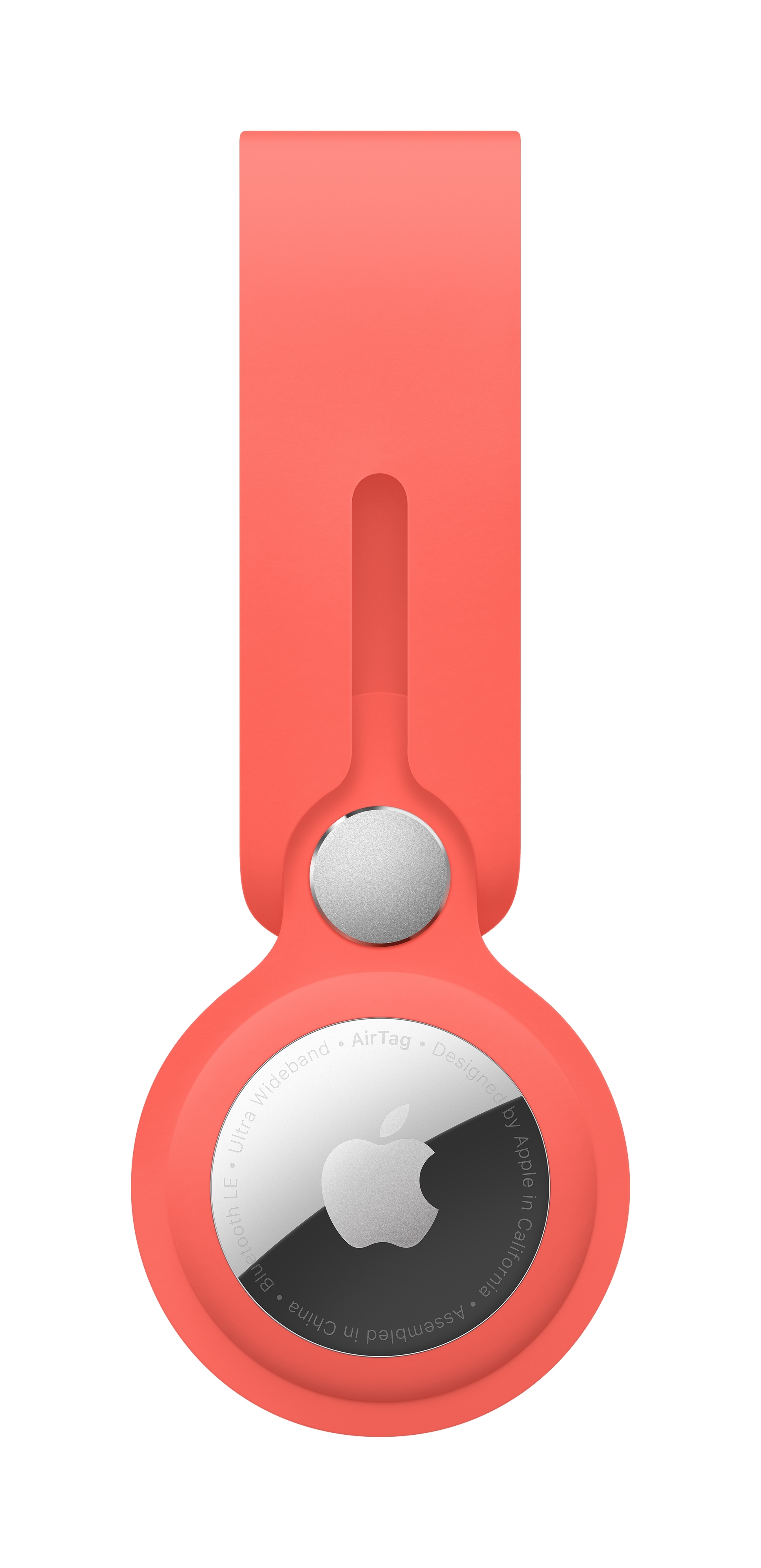 Apple AirTag Anhänger zitruspink