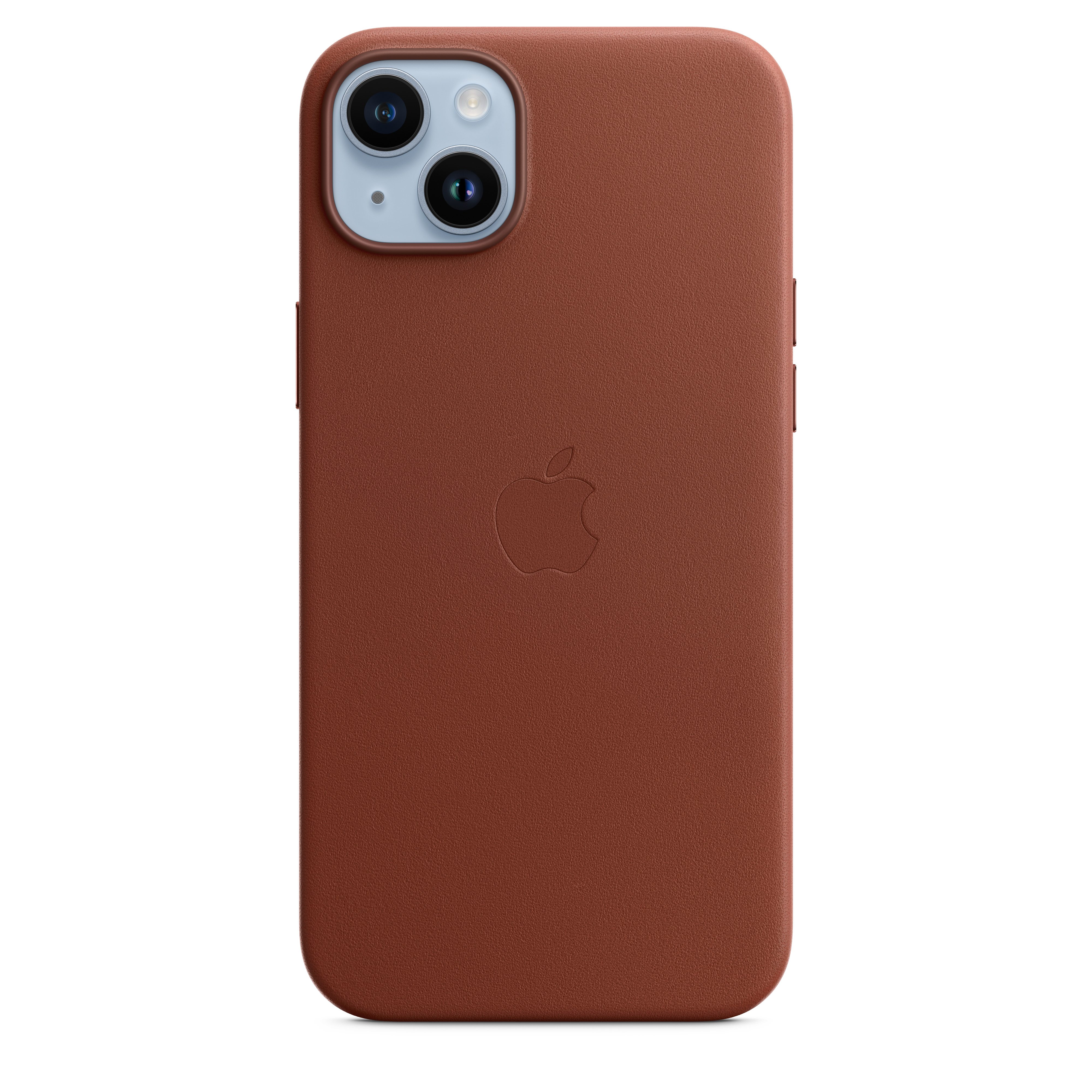 Apple Leder Case iPhone 14 Plus mit MagSafe umbra