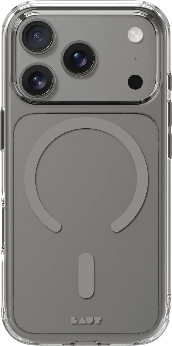 LAUT Crystal Fluro iPhone 17 Pro Max Clear Grey