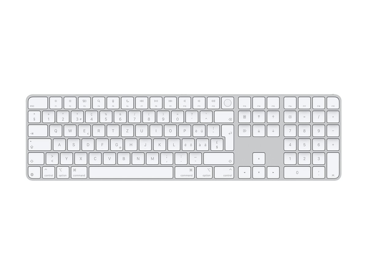 Apple Magic Keyboard mit Touch ID und Ziffernblock, schweiz, weiß