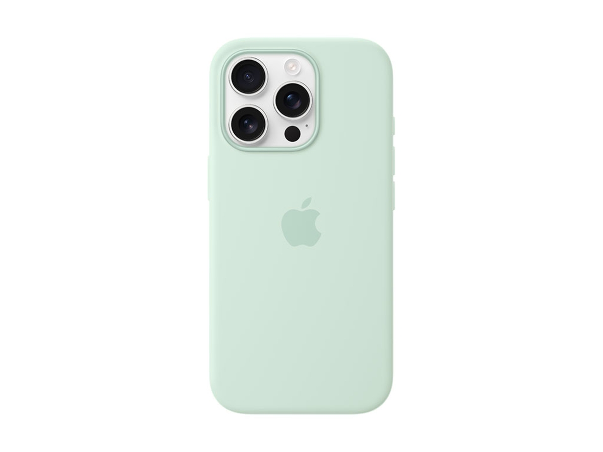 Apple Silikon Case iPhone 16 Pro mit MagSafe (aquamarin)