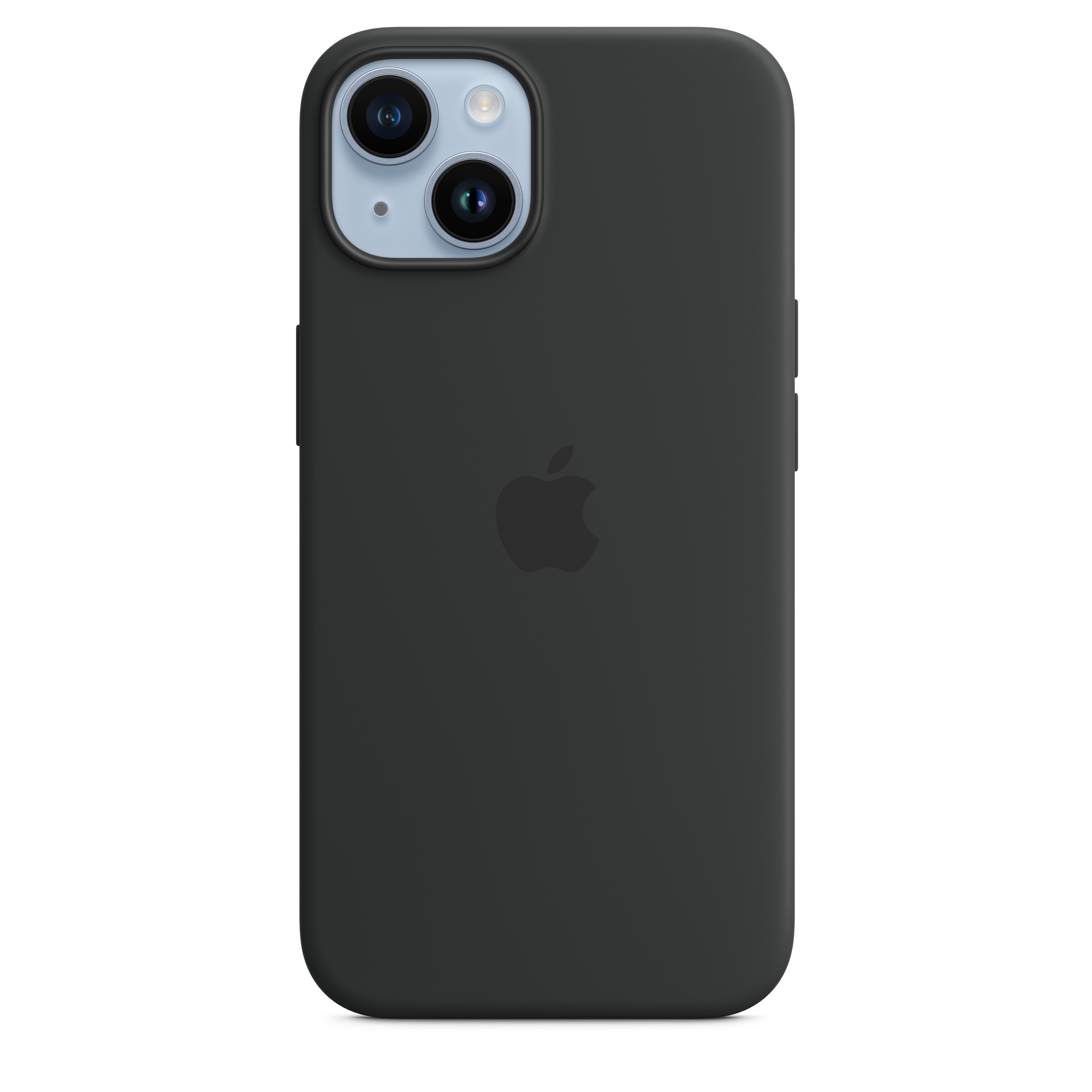 Apple Silikon Case iPhone 14 mit MagSafe (mitternacht)