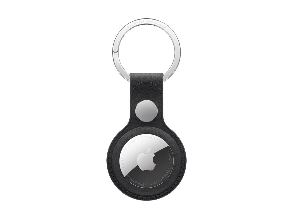 Apple AirTag Schlüsselanhänger aus Feingewebe (schwarz)