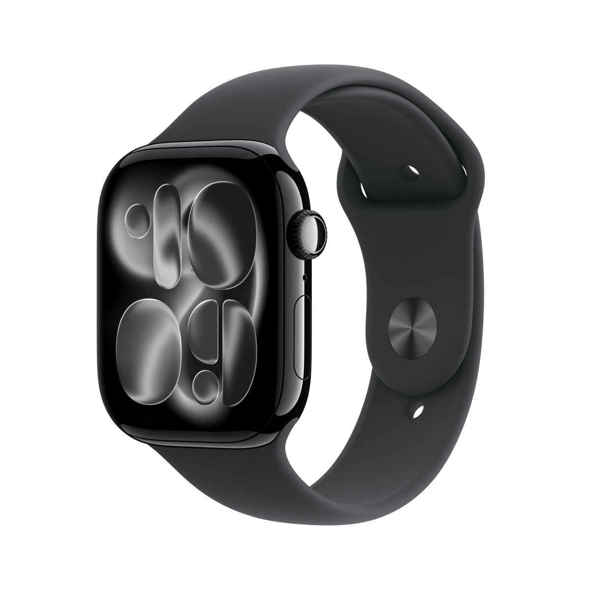 Apple Watch S11 Aluminium 46mm Diamantschwarz (Sportband schwarz) M/L