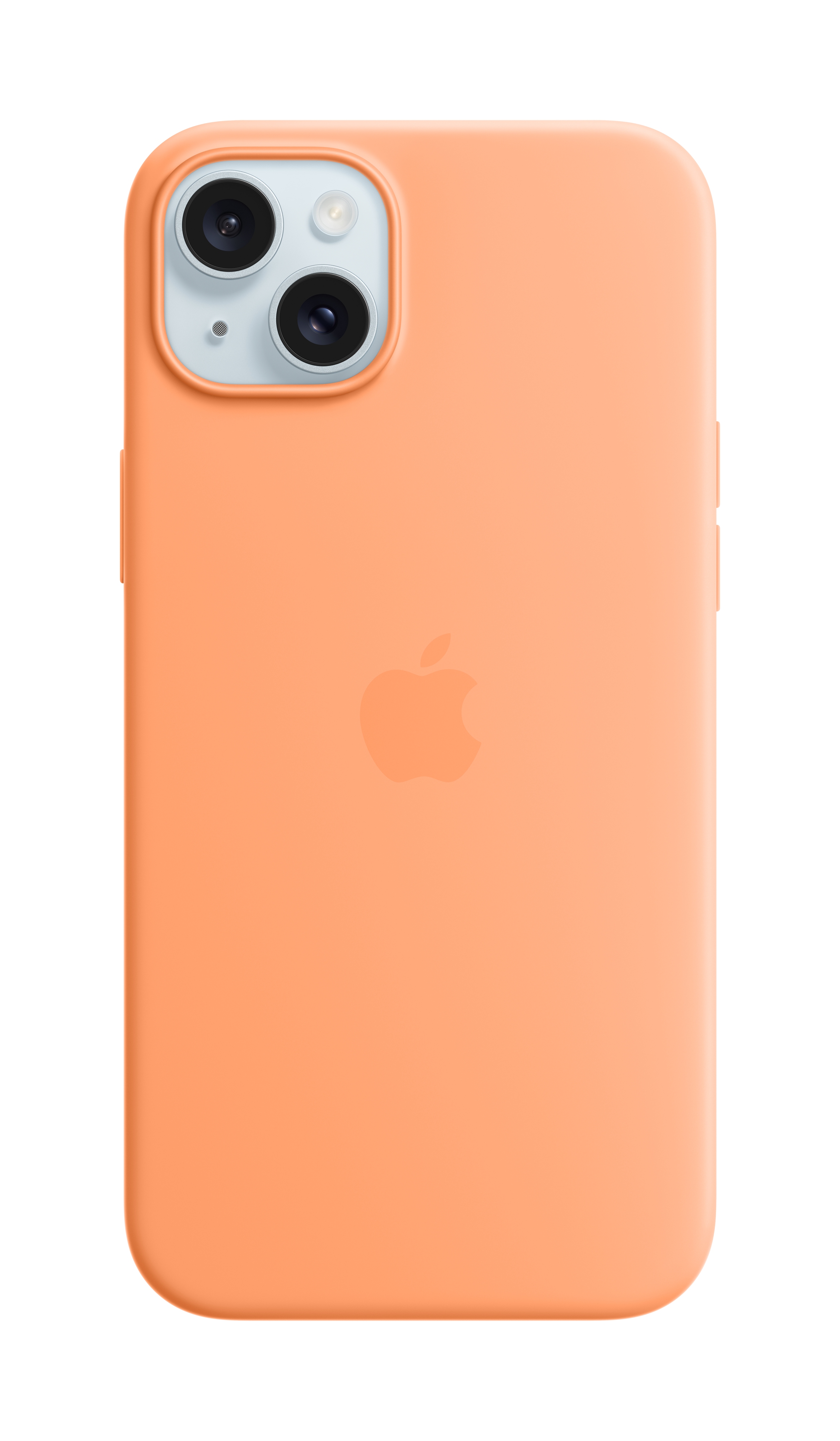 Apple Silikon Case iPhone 15 Plus mit MagSafe (sorbet orange)