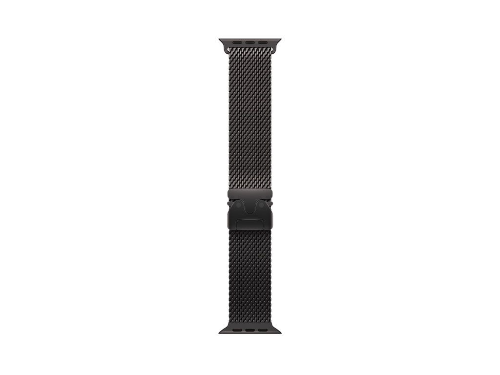 Apple Milanaise Armband Titan für Watch 49mm (schwarz) S