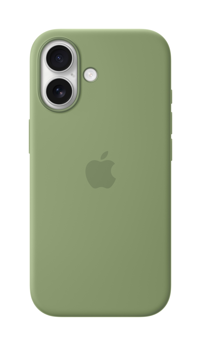 Apple Silikon Case iPhone 17 mit MagSafe (hellmoosgrün)