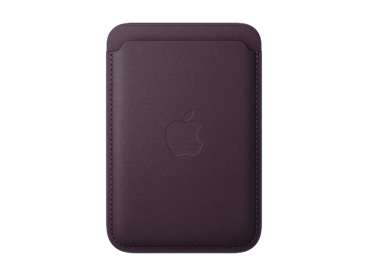 Apple iPhone Feingewebe Wallet mit MagSafe (brombeere)