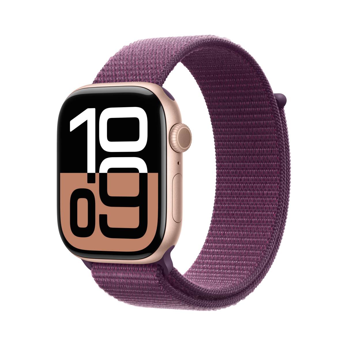 Apple Watch S10 Aluminium 46mm Rosegold (Sport Loop pflaume)