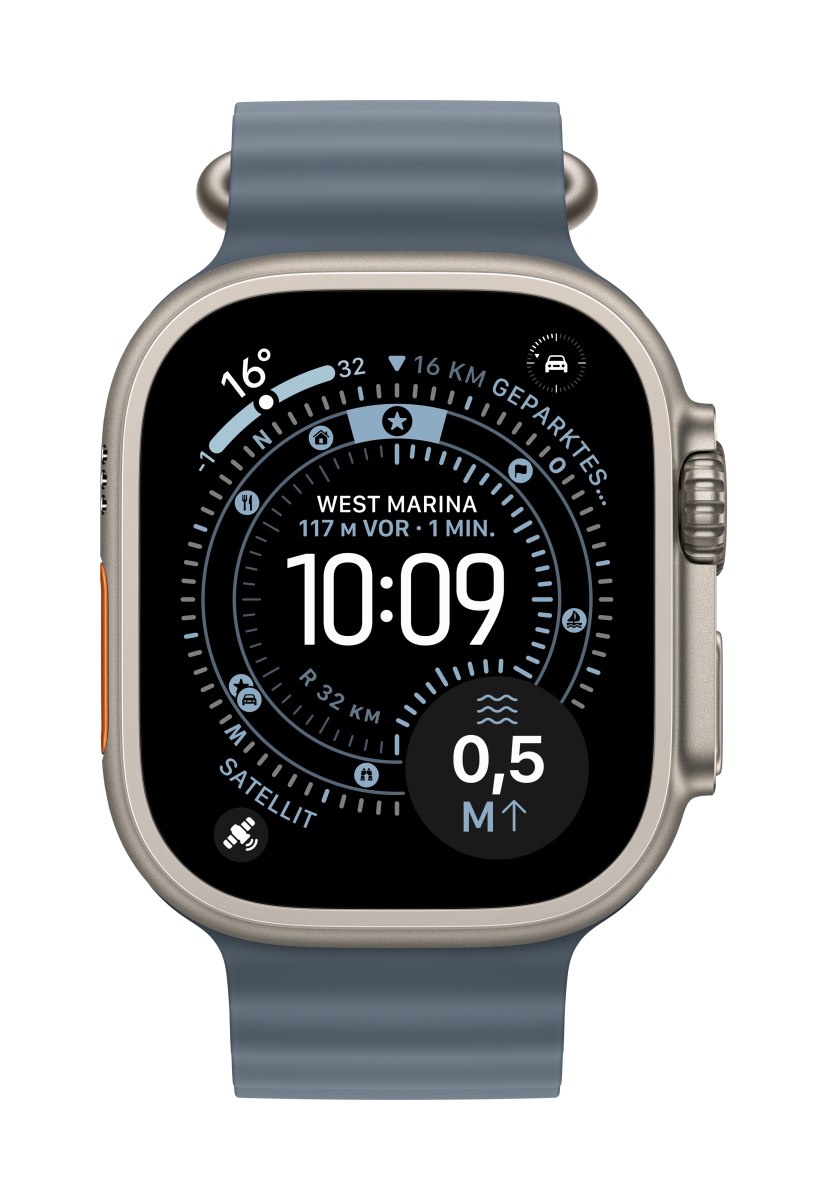Apple Ocean Armband für Watch Ultra 49mm Schwarz (maritimblau)