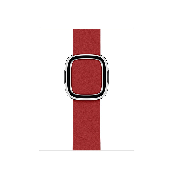 Apple modernes Lederarmband Watch 40mm rot S